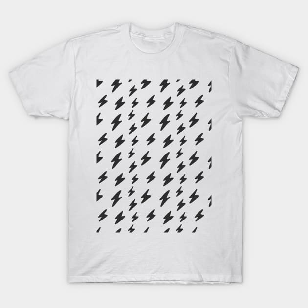 Lightning bolt pattern T-Shirt by MinimalLineARt